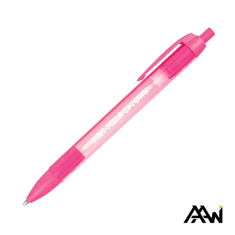 Widebody Pen w/Translucent Barrel - Matte Colored Accent
