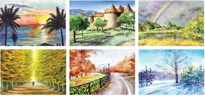 Watercolour Spiral Wall Calendar