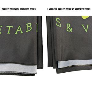 24Hr Express Ship - 8' LazerCut 4-Sided Sublimated Tablecloth, Drape Style, Closed Back