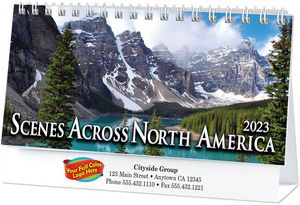 Full Colour Scenic North America Desk Calendar