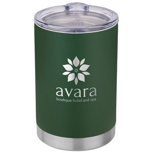 Forest Green/Clear/Silver Logo Front View