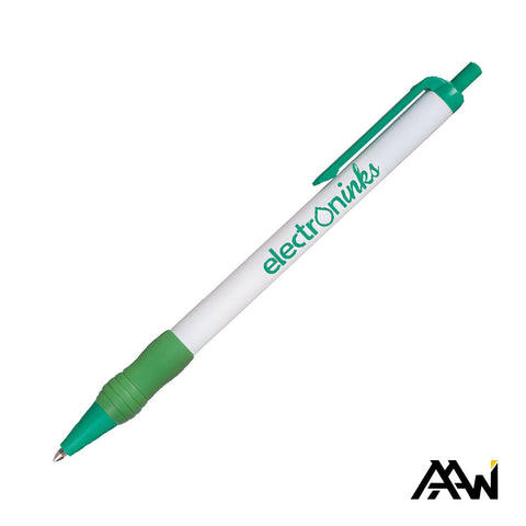 Value Slim Grip Pen w/Glossy Barrel & Matte Colored Trim