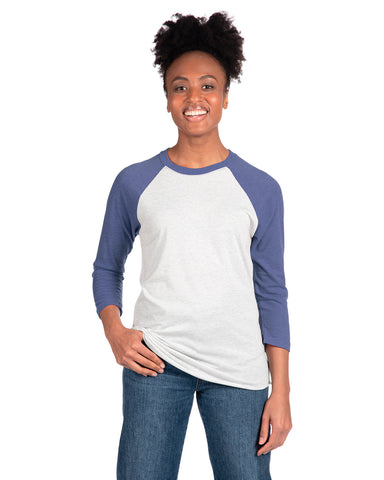 Next Level® Unisex Triblend Three-Quarter Raglan T-Shirt