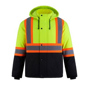 Freightliner Adult Hi-Vis Insulated Softshell Jacket w/Detachable Hood