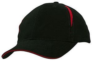 Brushed Heavy Cotton Cap w/Crown Inserts & Sandwich
