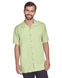Harriton Men's Bahama Cord Camp Shirt