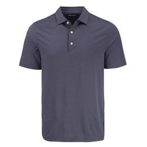 Cutter & Buck Forge Eco Fine Line Stripe Stretch Recycled Mens Polo