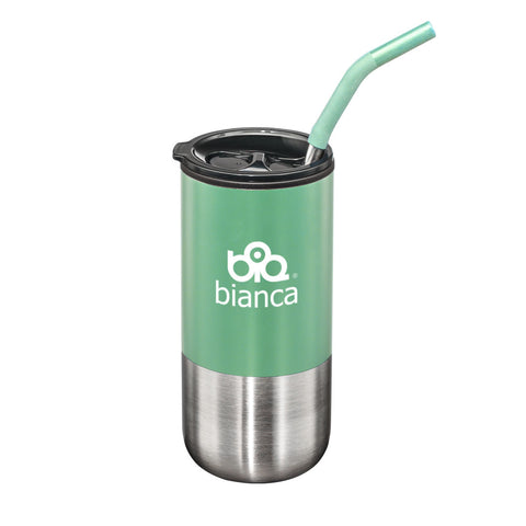 Bondi Double Wall Tumbler w/ Straw -18oz