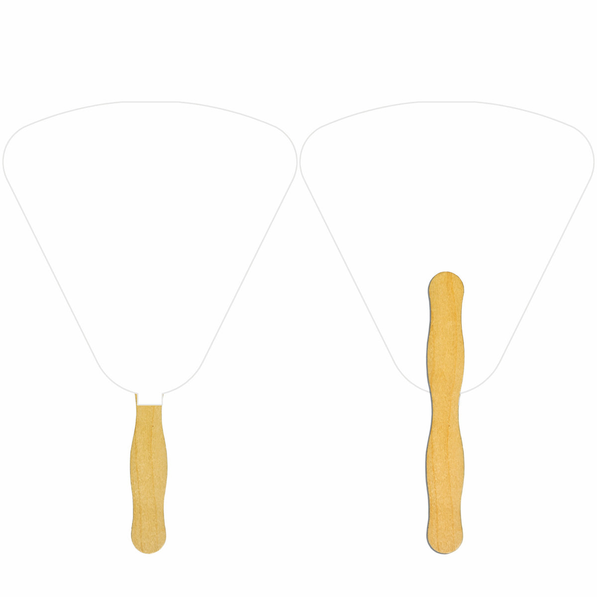 Seashell Glued Hand Fan (1 Side/ 1 imprint color)