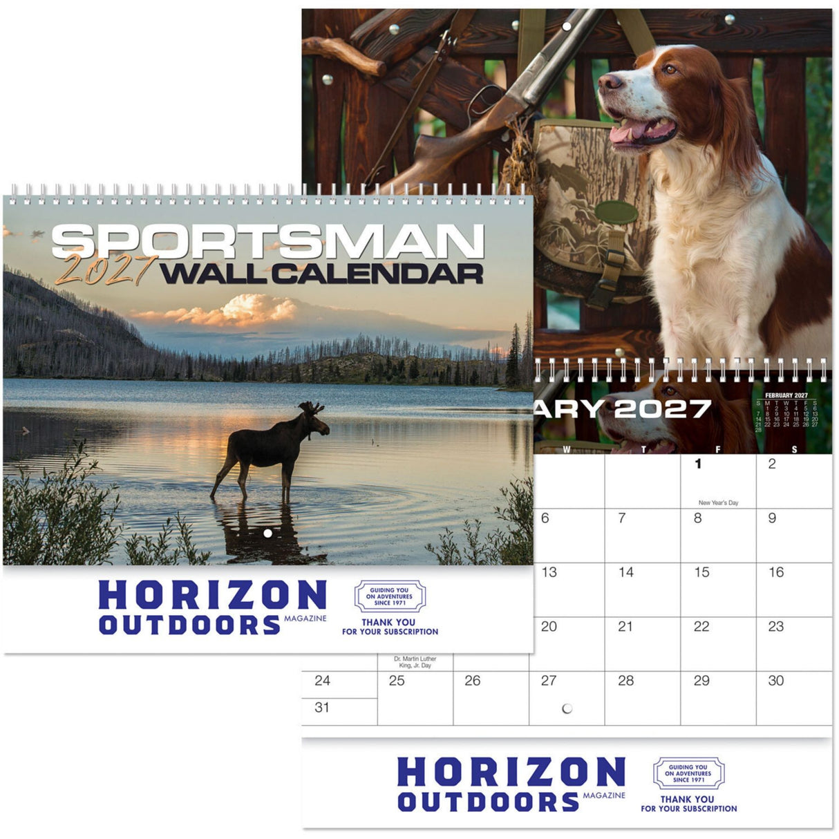 Sportsman Spiral Wall Calendar