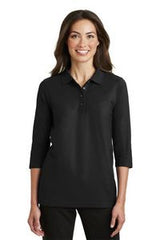 Port Authority® Ladies Silk Touch™ 3/4 Sleeve Polo Shirt