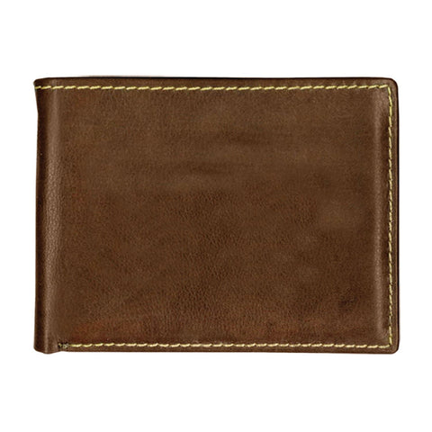 Andrew Philips® Leather Contrast Stitch Billfold Wallet