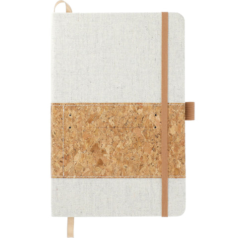 5.5'' x 8.5'' FSC® Mix Recycled Cotton Cork Notebook
