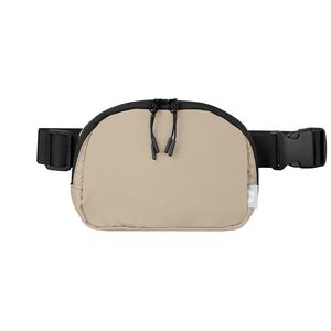 Taiga rPET Nylon Zippered Waist Bag - 40 oz - Heat Transfer