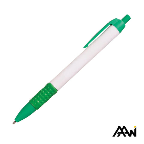 Widebody Grip Pen Glossy White Barrel - Matte