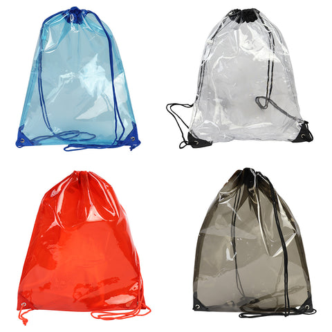Diamond Clear TPU Drawstring Backpack