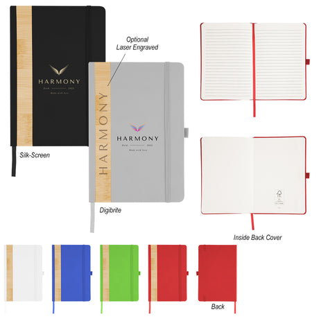 Recycled Pu And Bamboo Accent Journal