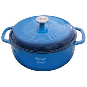 6 Qt. Lodge® Blue Enameled Cast Iron Dutch Oven