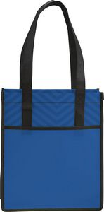 Printed Chevron Non-Woven Shopper Tote