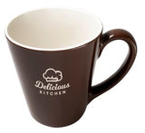 Dezine Colour Series 16oz 2tone brown/white mug (no gift box)
