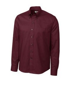 Cutter & Buck Epic Easy Care Nailshead Mens Long Sleeve Dress Shirt