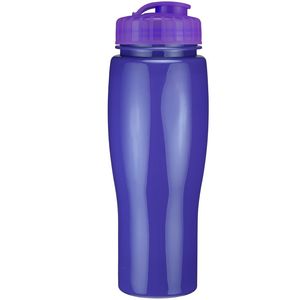 24 Oz. Contour Bottle w/ Flip Top Lid - Solid Colors