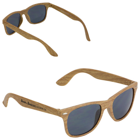 Sebring UV400 Wood Grain Sunglasses