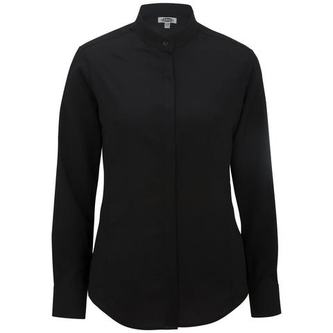 Ladies' Banded Collar Batiste Shirt