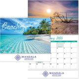 Beaches Spiral Wall Calendar