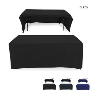 Polycotton Twill Table Throw for 6ft Table, Drape Style, 3 sided, Open Back, Blank Only