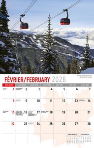Galleria Wall Calendar 2026 Scenes of Canada (Eng/Fr)
