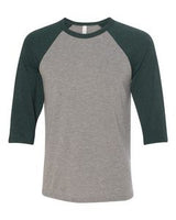 Gray/Emerald Green Triblend Blank