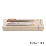 Cerruti 1881® Austin Diamond Ballpoint & Rollerball Pen Set
