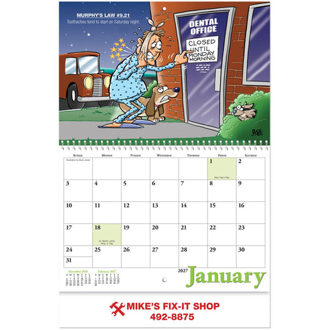 Murphys Law Spiral Wall Calendar