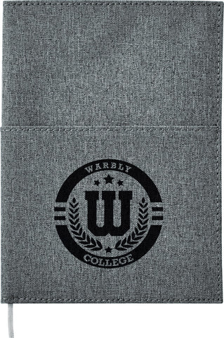 5''x 7'' FSC® Mix Canvas Pocket Refillable Notebook