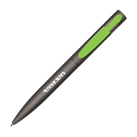 Gun Metal/Green PMS LIME 376C