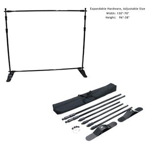 10' Exhibitor Expanding Display Kit, Media Wall, Backdrop, with Full Color Graphics, NO SETUP CHARGE