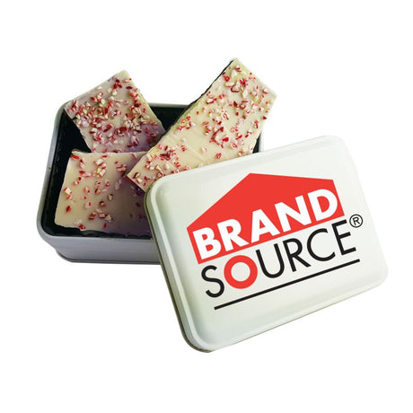 Keepsake Gift Tin with Snowflake Peppermint Bark