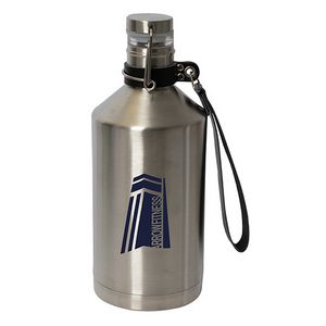1.89 L (64 Fl. Oz.) Brewmaster Stainless Steel Growler