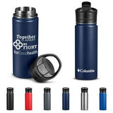 18 Oz. Columbia® Double-Wall Vacuum Bottle w/Sip-Thru Top