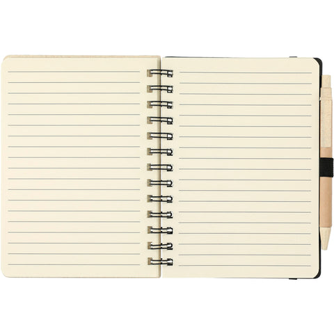5'' x 7'' FSC® Mix Wheat Straw Notebook with Pen