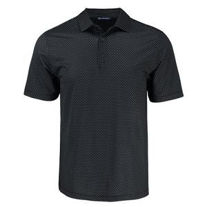 Cutter & Buck Pike Eco Shadow Check Print Recycled Mens Polo