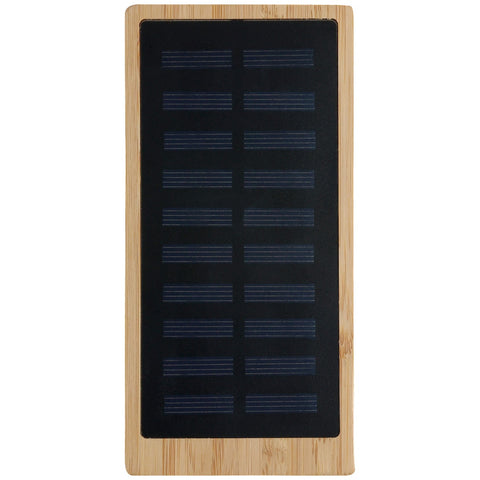 Bamboo 10,000mAh Solar/Wireless Powerbank