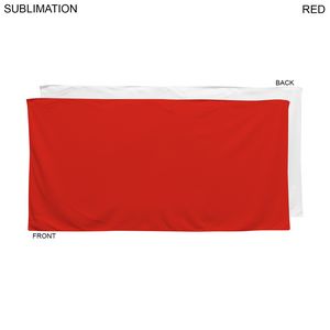 24 Hr Express Ship - Colored Plush Velour Terry Cotton Blend Beach Pool Towel, 24x48, Sublimated