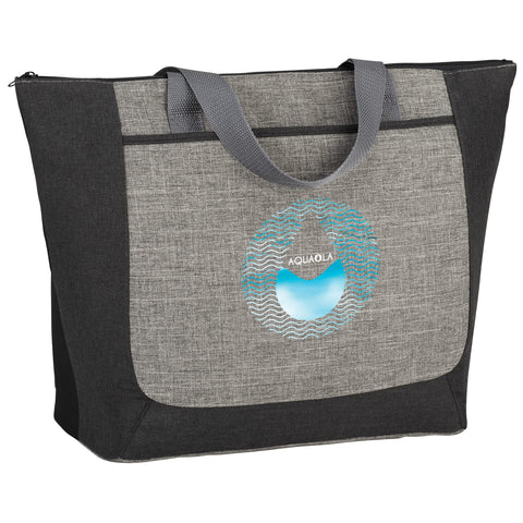 Reclaim Two-Tone Recycled Zippered Tote
