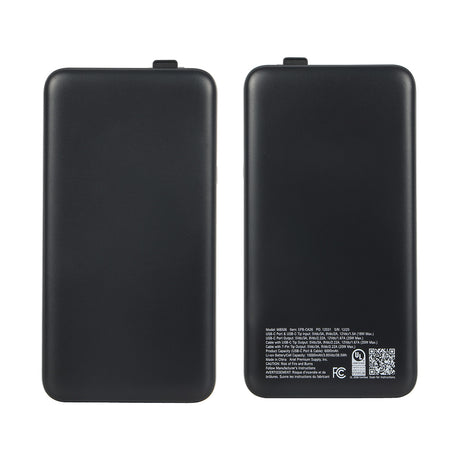 Cavalier 10000mAh 20W PD UL Listed Power Bank with Retractable Charging Cab