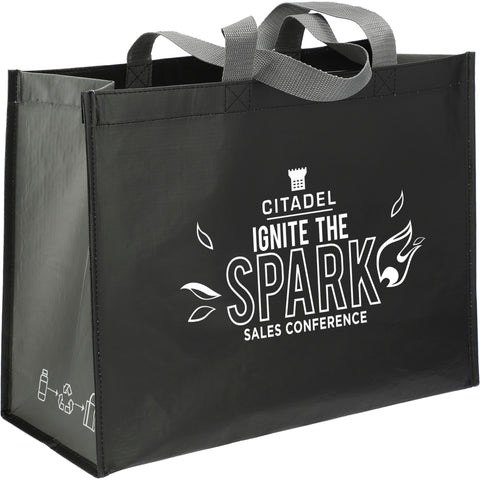 rPET Laminated Matte Shopper Tote