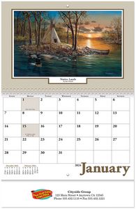 Full Colour Woodland Retreat Spiral Wall Calendar