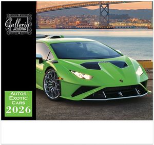 Galleria Wall Calendar 2026 Exotic Cars Eng.
