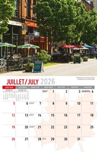 Galleria Wall Calendar 2026 Scenes of Canada (Eng/Fr)